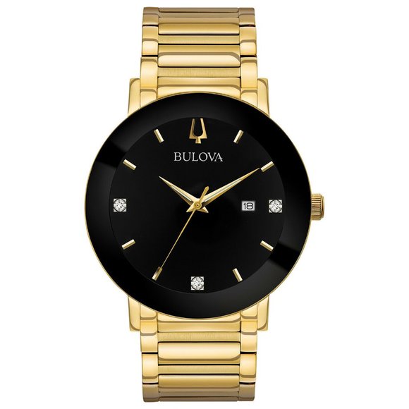 Bulova Men's Indicator Gold Watch w/ box! - Picture 1 of 4